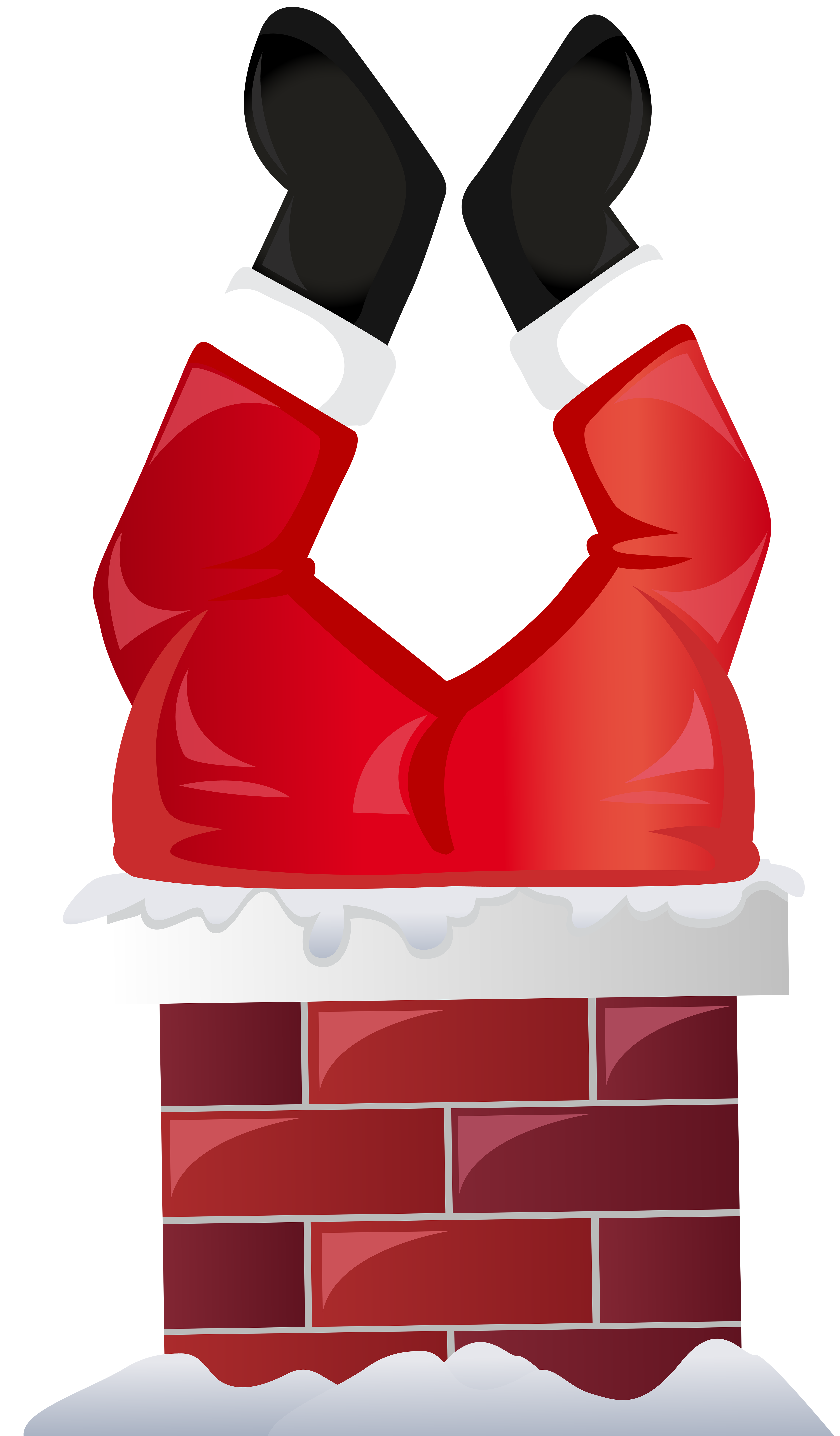 Funny_Santa_in_Chimney_Transparent_PNG_Clip_Art